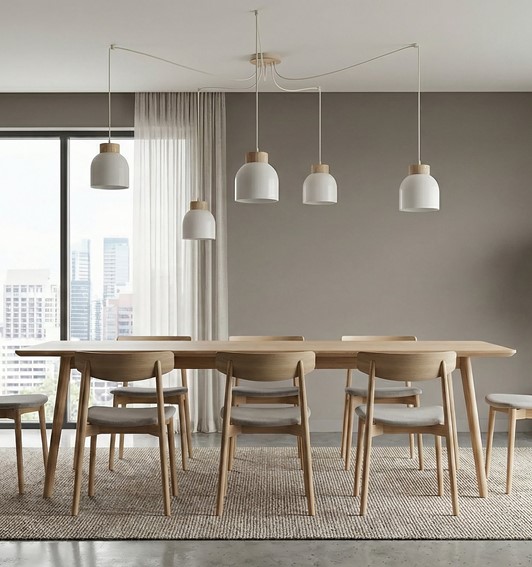 Lampa Wisząca KRU 5 Biały