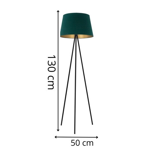 Lampa Podłogowa APOLLO B Zielony/Złoty/Czarny