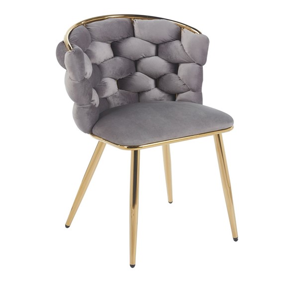 Krzesło Velvet K47-FX (G) Szary