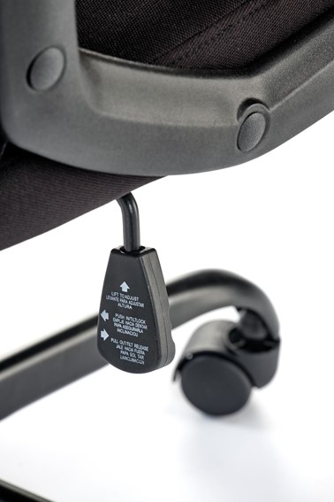 Fotel Gabinetowy JENSEN Czarny/Popielaty/Czerwony