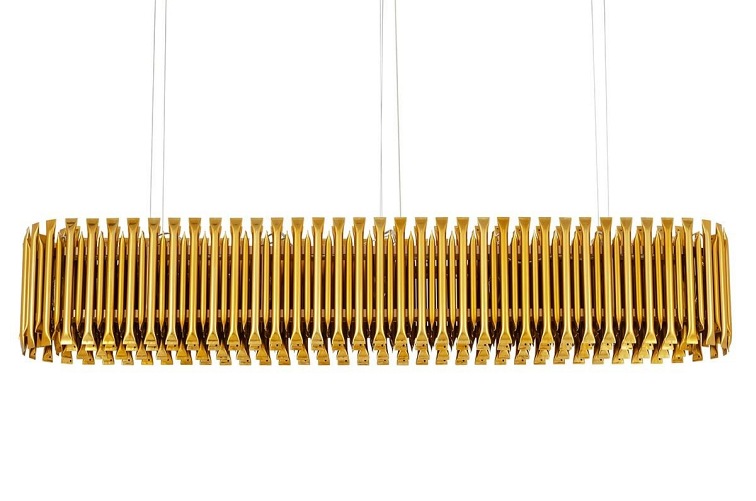 Lampa wisząca GALLIANO LONG ciemne złoto