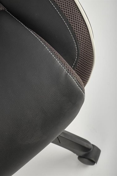 Fotel Gabinetowy HAMLET Czarny/Popielaty