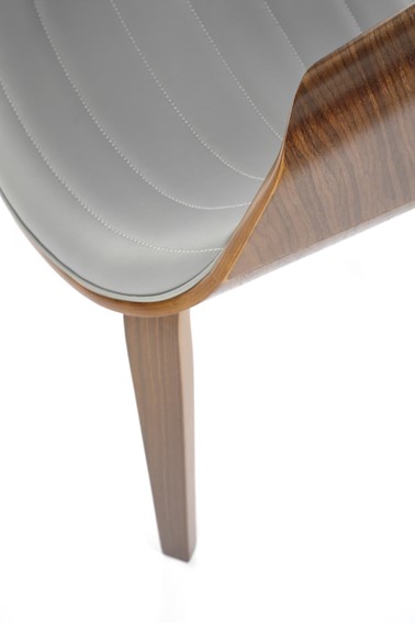 Krzesło K544 Popielaty/Orzechowy