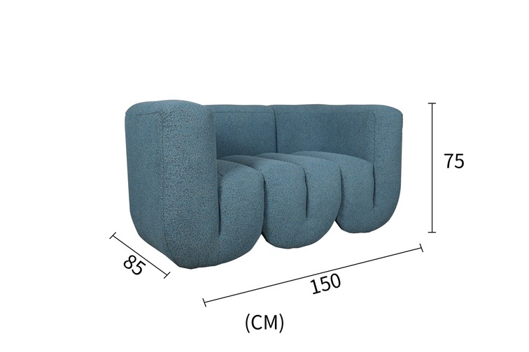 Sofa NUA N88-150-10 Niebieski