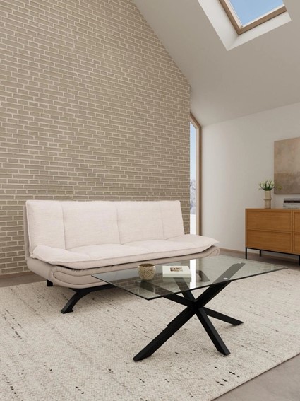 Sofa Rozkładana FAITH Beżowy