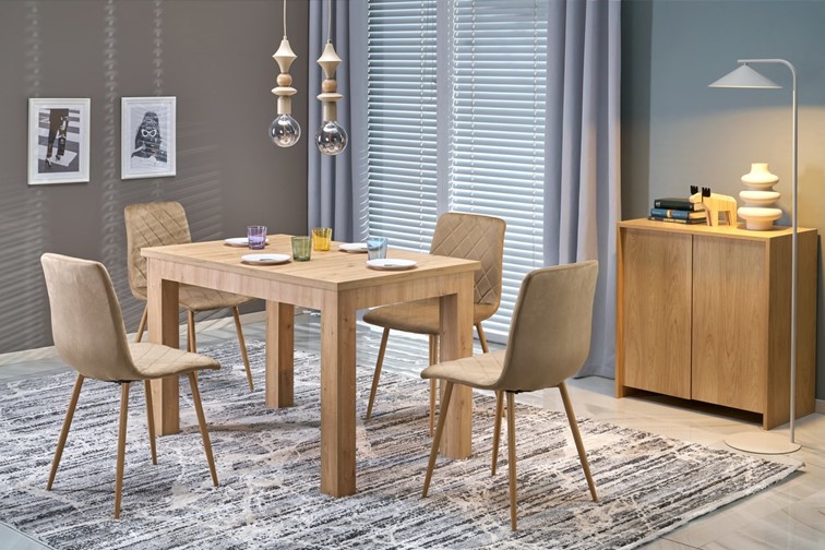 Stół Rozkładany GIZMO (120-160)x75 Dąb Artisan