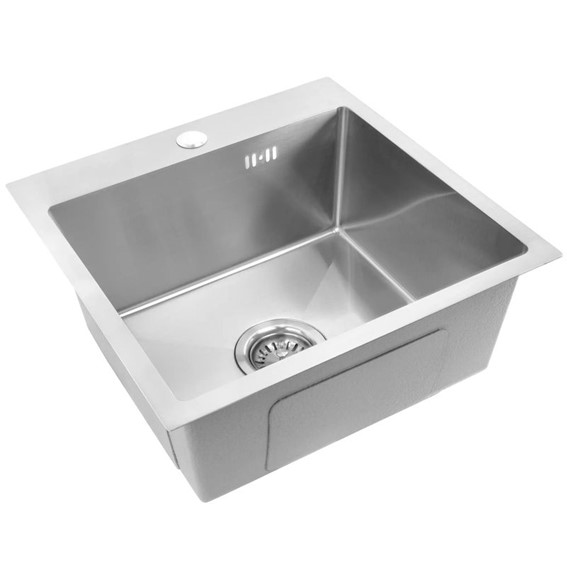 Zlewozmywak Stalowy LEO 40 Nikiel Szczotkowany