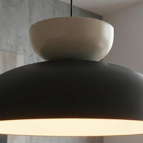 Lampa Wisząca MEGA 1 Czarny/Beżowy