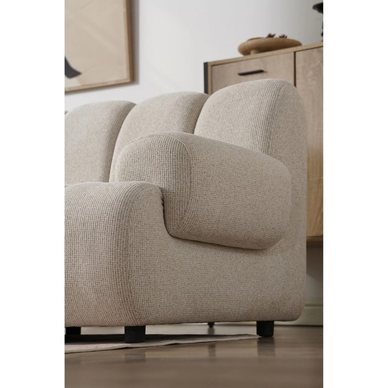 Sofa Modułowa TAZA 3,5-Osobowa Lewa Beżowy