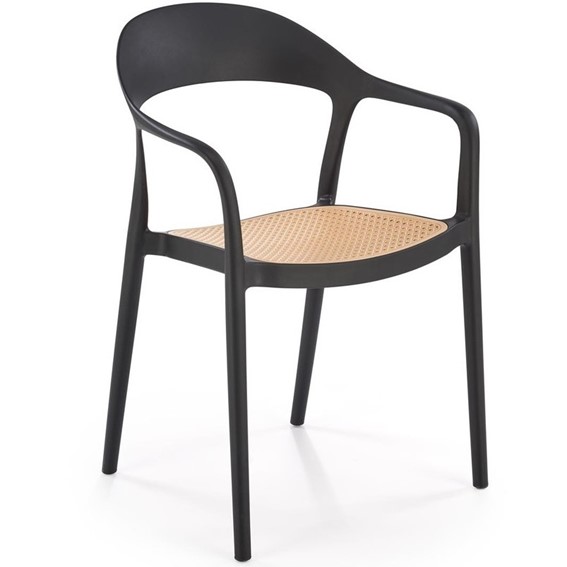 Krzesło K530 Czarny/Naturalny