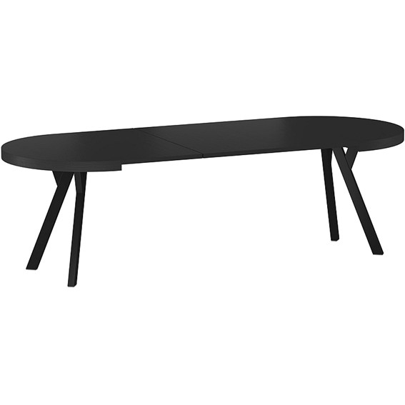 Stół Rozkładany DOMINGO (100-250)x100 Czarny/Czarny