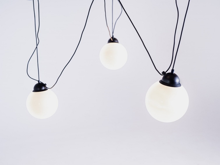 Lampa Wisząca Glass M 3 20 Czarny