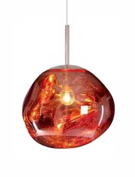 Lampa wisząca FUSION 30 miedziana - akryl