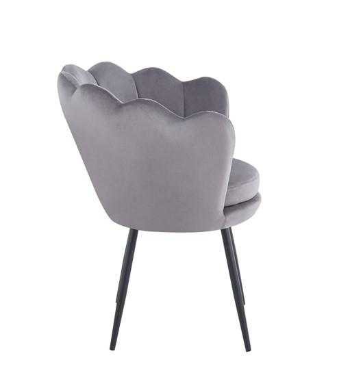 Fotel Velvet FR1-FX Szary/Czarny