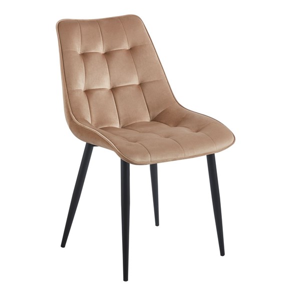 Krzesło Velvet J262-1 Cappuccino/Czarny