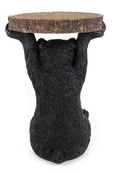 Stolik BEAR Czarny/Drewniany