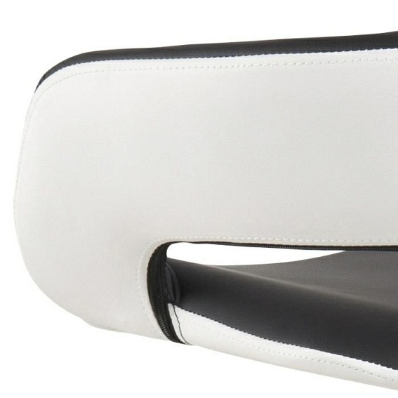 Stołek Barowy GRACE Biały/Czarny