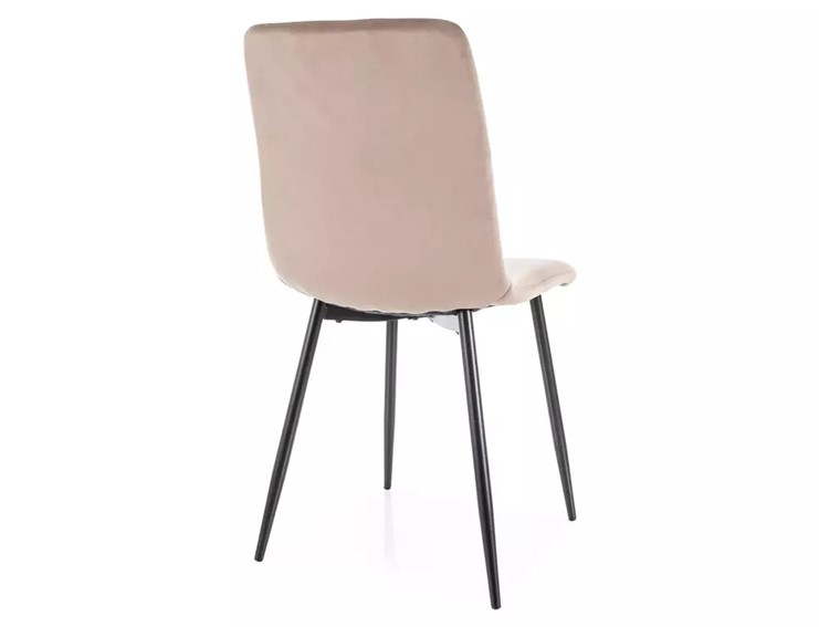 Krzesło DAREN Velvet Ciemny Beżowy/Czarny Mat