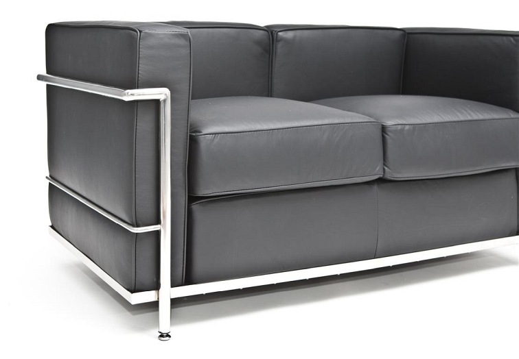 Sofa 2-osobowa KUBIK Czarny