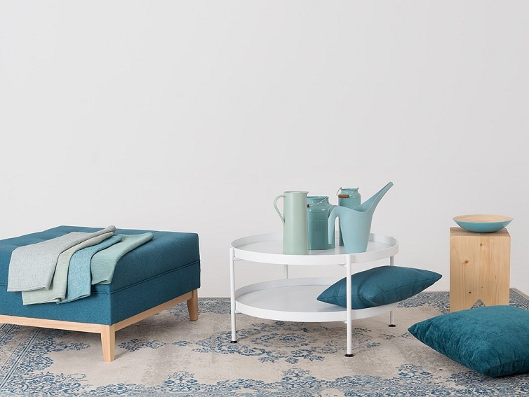 Stół Kawowy Hanna Metal 2-F 80x45 Biały