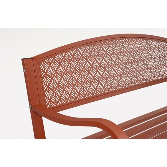 Ławka Ogrodowa LIZETTE Czerwony