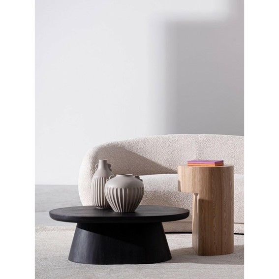 Stolik Kawowy STANWOOD Fi38cm Beżowy