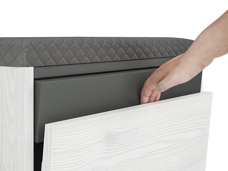 Szafka na Buty HYGA 01 Sosna Śnieżna/Antracyt