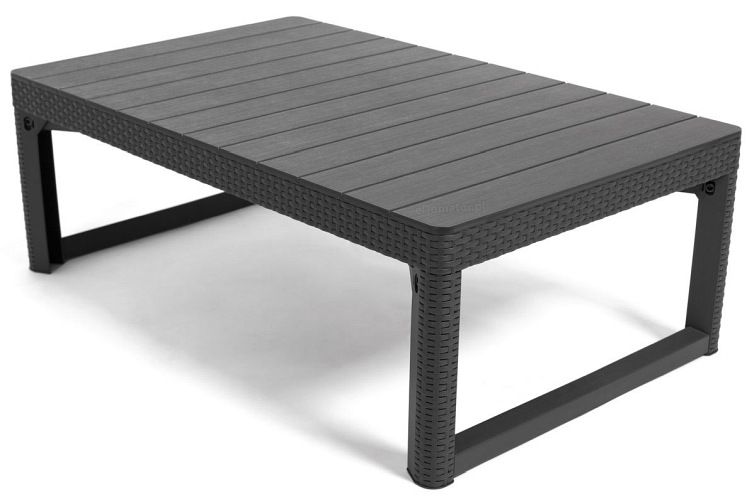 Zestaw Ogrodowy Corfu Fiesta + Lyon 6-Osobowy Grafit