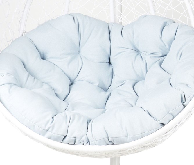 Zestaw 2 Foteli Ogrodowych F-03 L+XL Biały/Szary