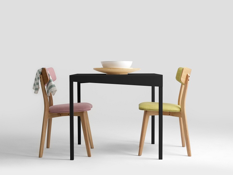 Stół Jadalniany Obroos Metal 80x80 Czarny