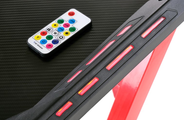 Biurko B49 Czarny/Czerwony