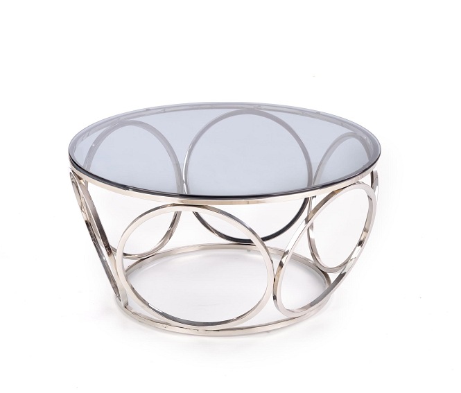 Ława VENUS fi80 Srebrny/Dymiony