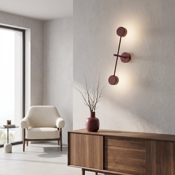 Kinkiet NATSU K2 Burgundowy