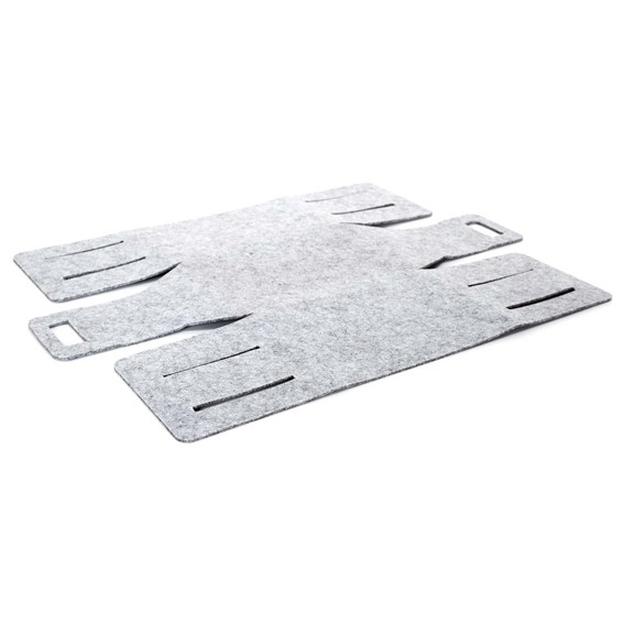 Kosz/Pudełko z Filcu S Składane Szary