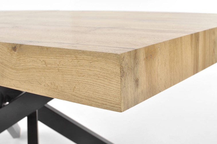 Stół Rozkładany BOSTON (140-200)x90 Dąb/Czarny