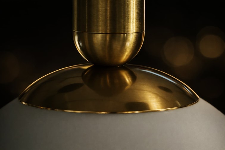 Lampa Wisząca TOKI K-5860 Czarny/Złoty/Biały