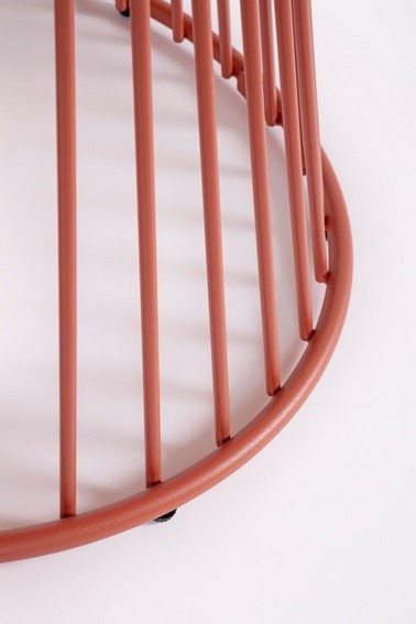 Stolik Ogrodowy AUSTIN Fi120cm Czerwony