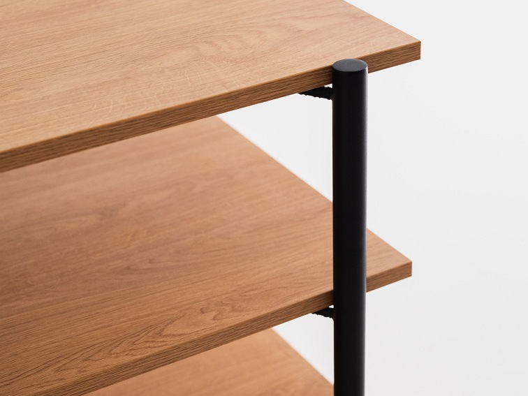 Konsola Rave Basic 3F 110x45 Dąb/Czarny