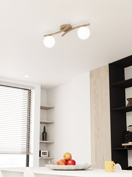 Lampa Sufitowa OPUS 2 Beżowy/Opal