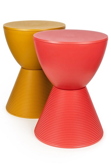 Stołek TAMBURO Pomarańczowy