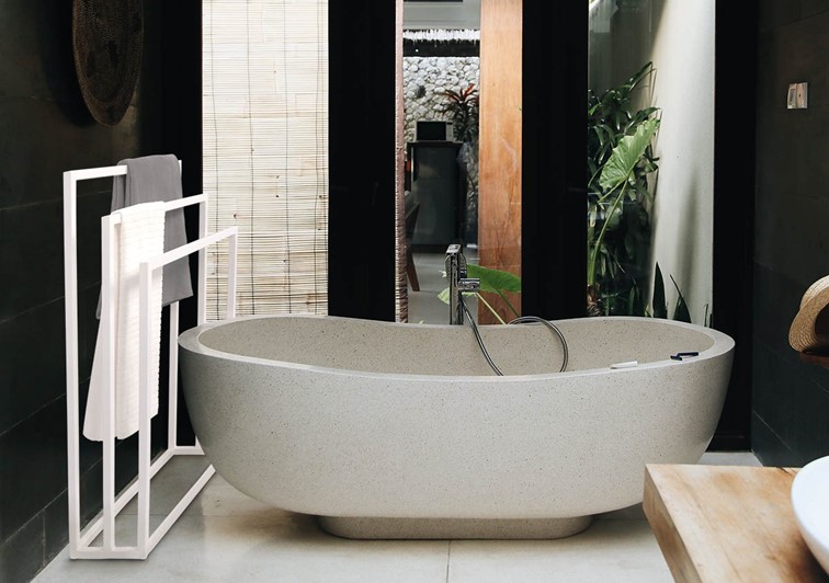 Wieszak Łazienkowy KAJA HOME KS-26 TOWEL III Biały