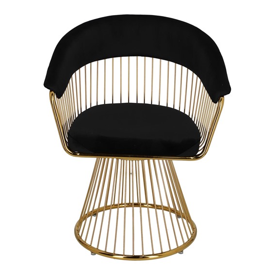 Krzesło FEENY Velvet Czarny