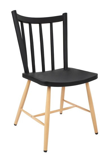 Krzesło MILA Czarne