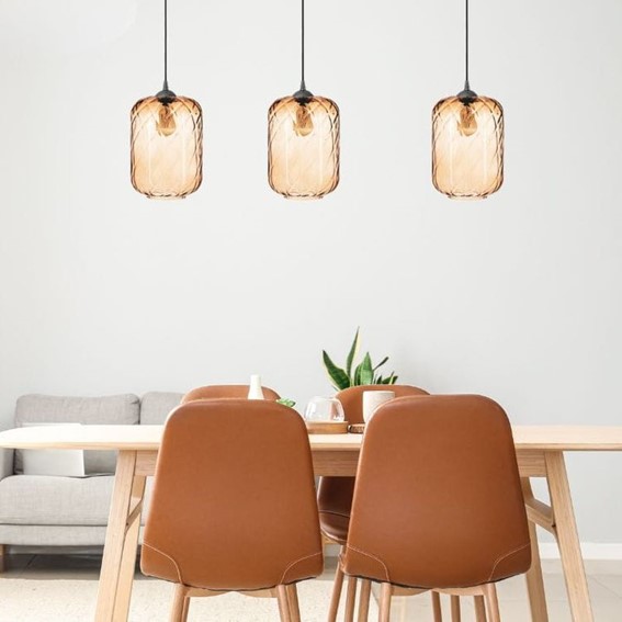 Listwa Wisząca ELIANNA 3 Czarny/Brązowy