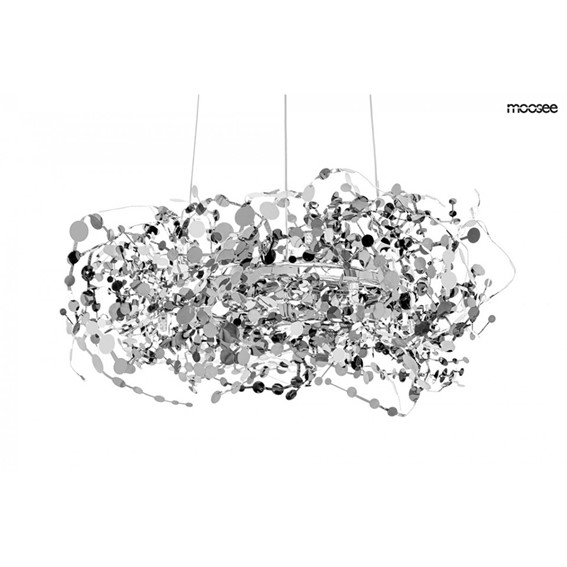Lampa Wisząca MONETE 80 Srebrny