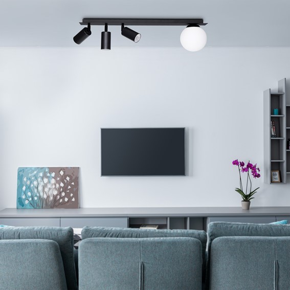 Lampa Sufitowa ALBIO K-4136 Czarny/Biały Matowy