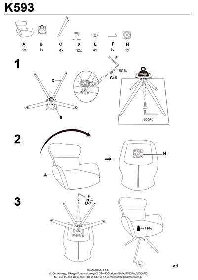 Krzesło K593 Jasny Beżowy