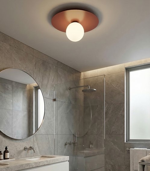 Lampa Sufitowa SOLAR 1 Burgundowy/Biały