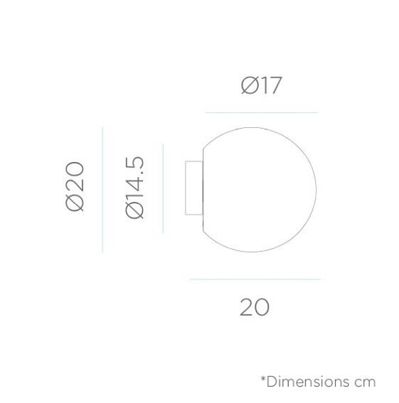 Lampa Ścienna BULY 20 WALL Biały