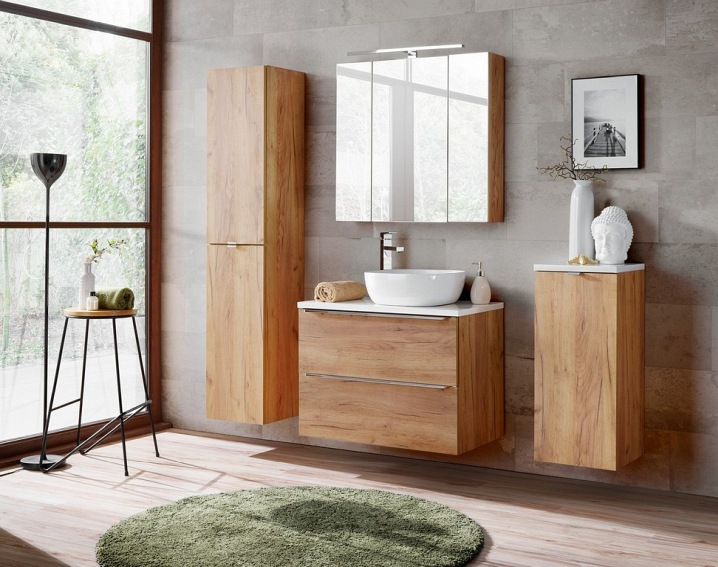 Szafka pod umywalkę CAPRI 821 A Dąb złoty craft